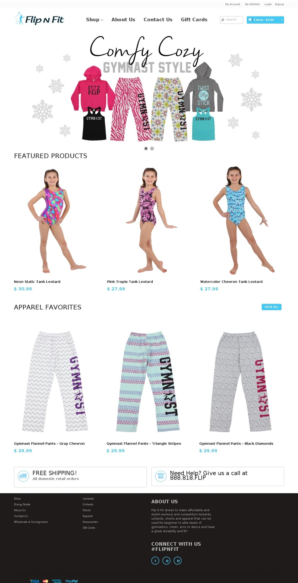 flipnfit.com shopify website screenshot