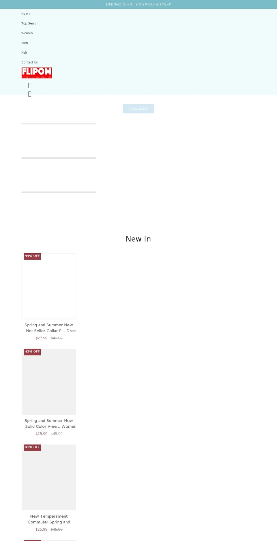 flipom.com — Shopify storefront screenshot