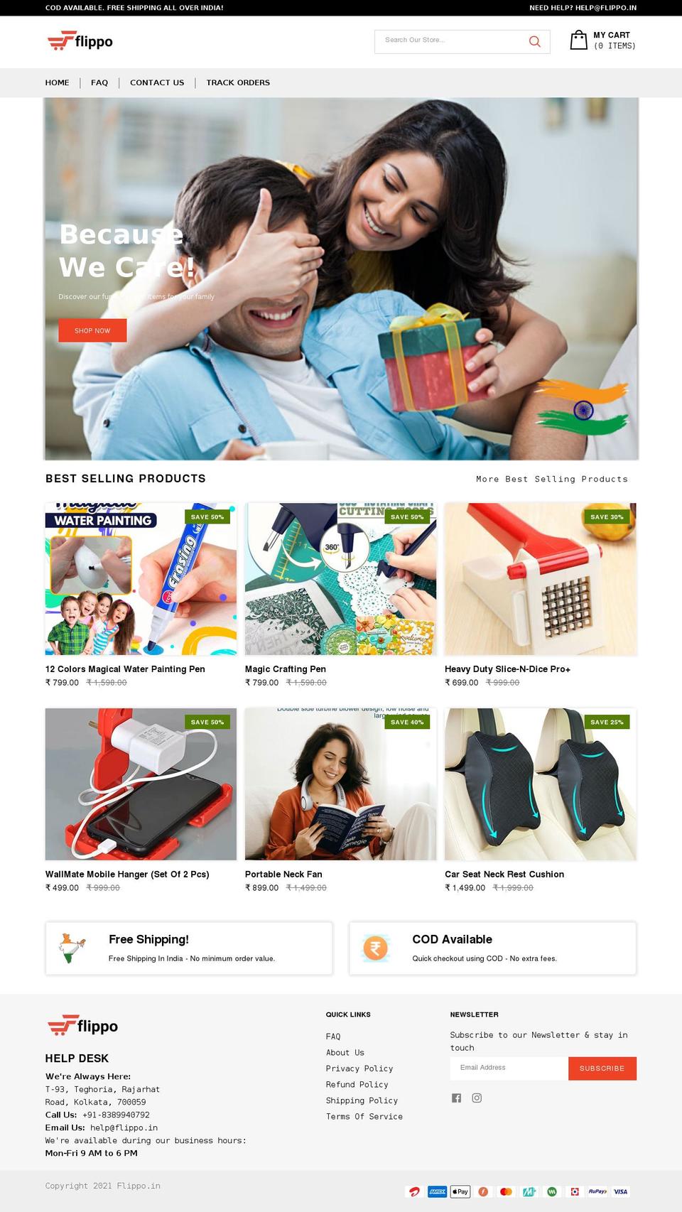 Copy of Dropship Theme Shopify theme site example flippo.in