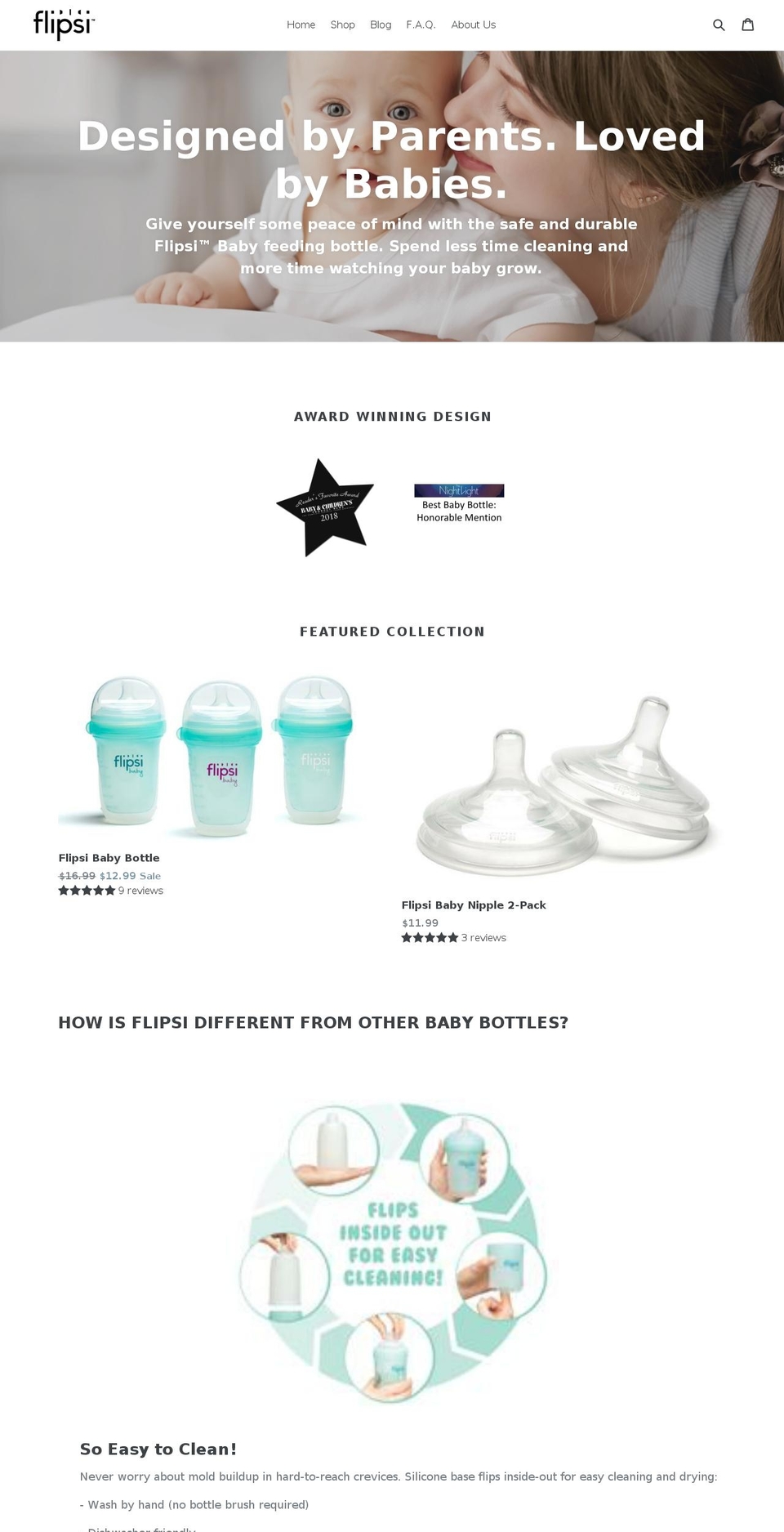 flipsibottle.com shopify website screenshot