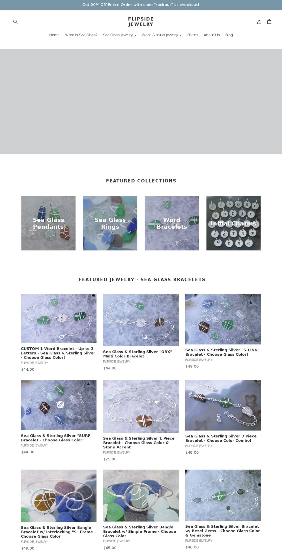 flipsidejewelry.com shopify website screenshot