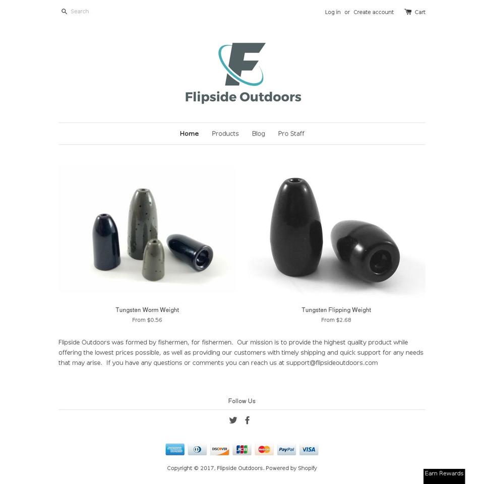 flipsideoutdoors.com shopify website screenshot