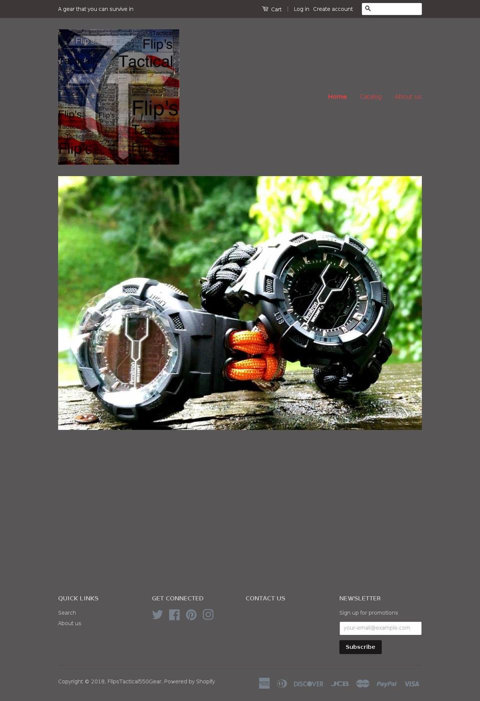 flipstactical550gear.com — Shopify storefront screenshot