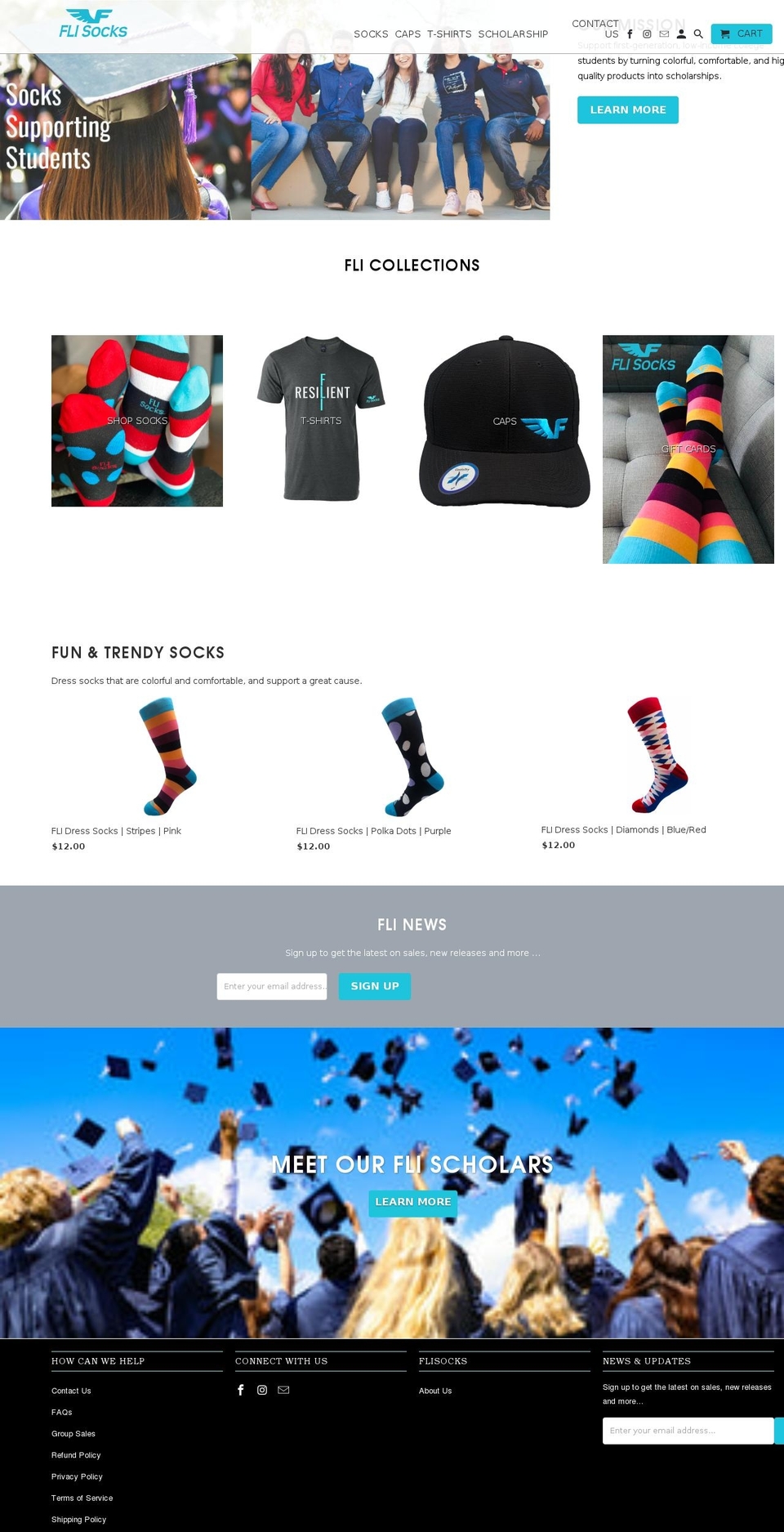 flisocks.com shopify website screenshot