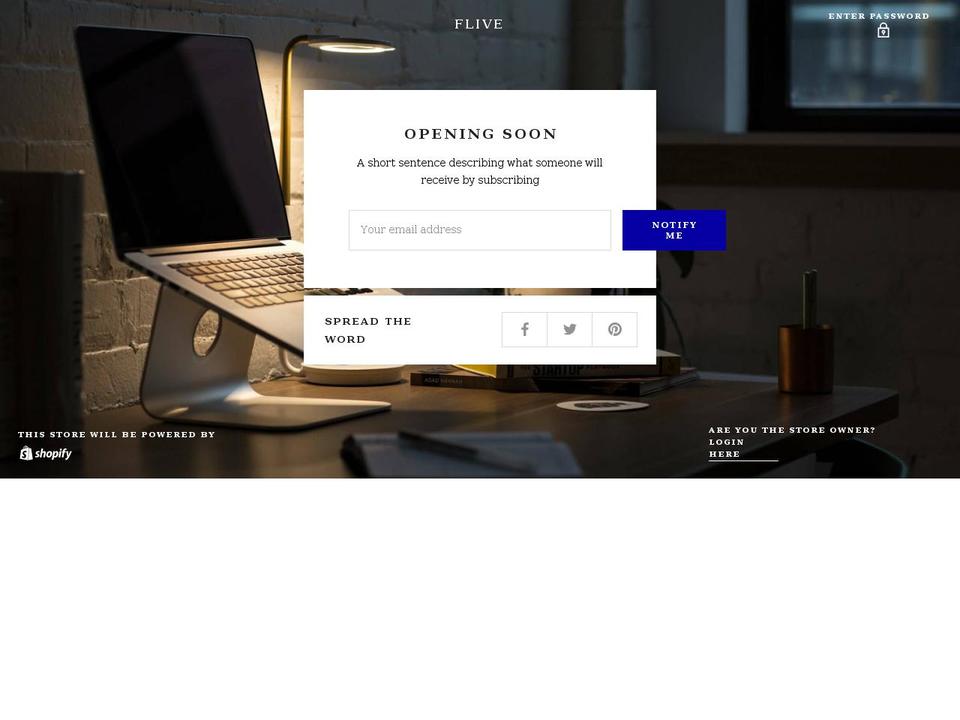 flive.nl shopify website screenshot