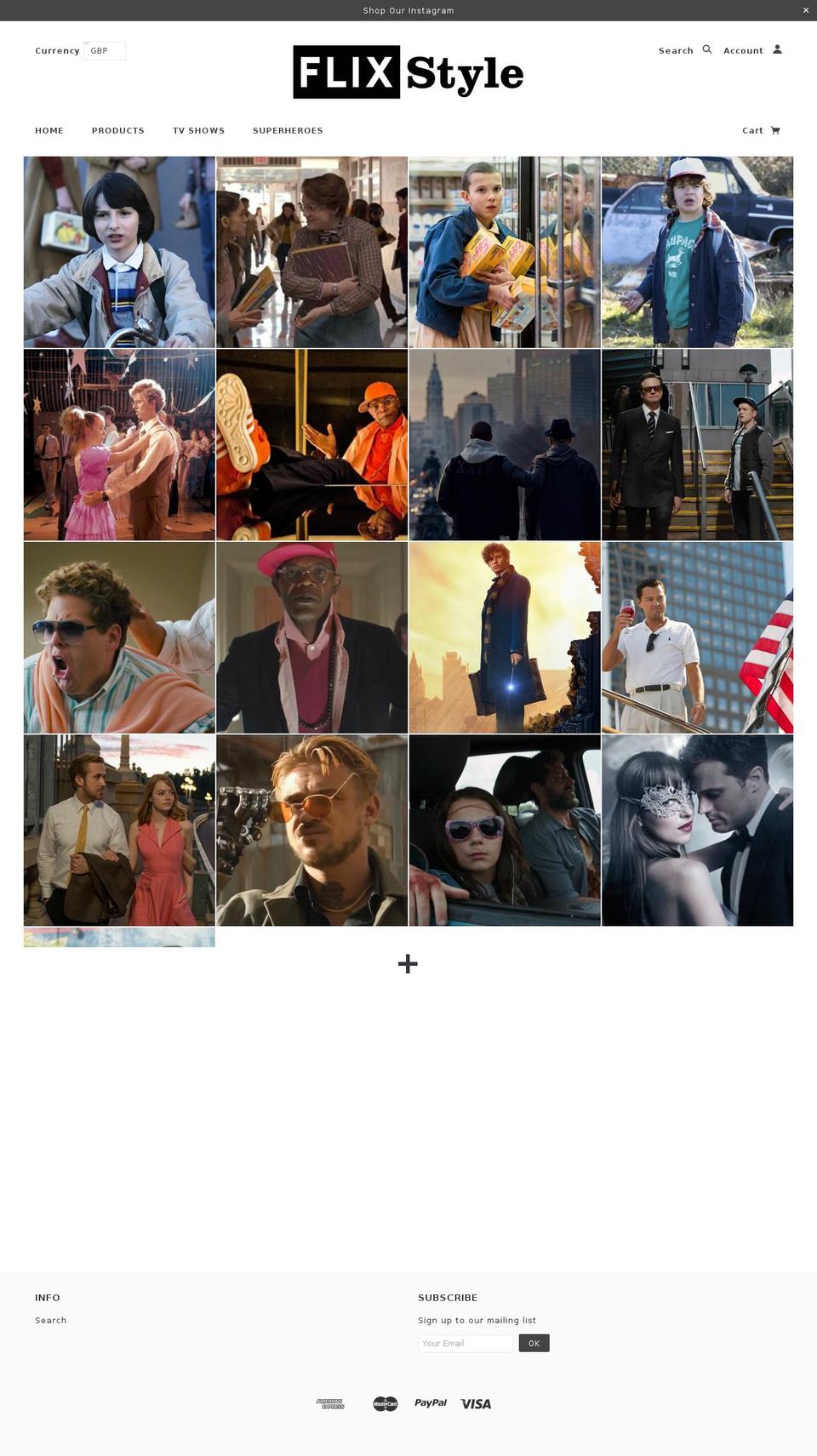 flixstyle.com shopify website screenshot