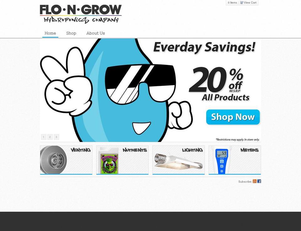 reAbsolute 1.1 Shopify theme site example flo-n-grow.com