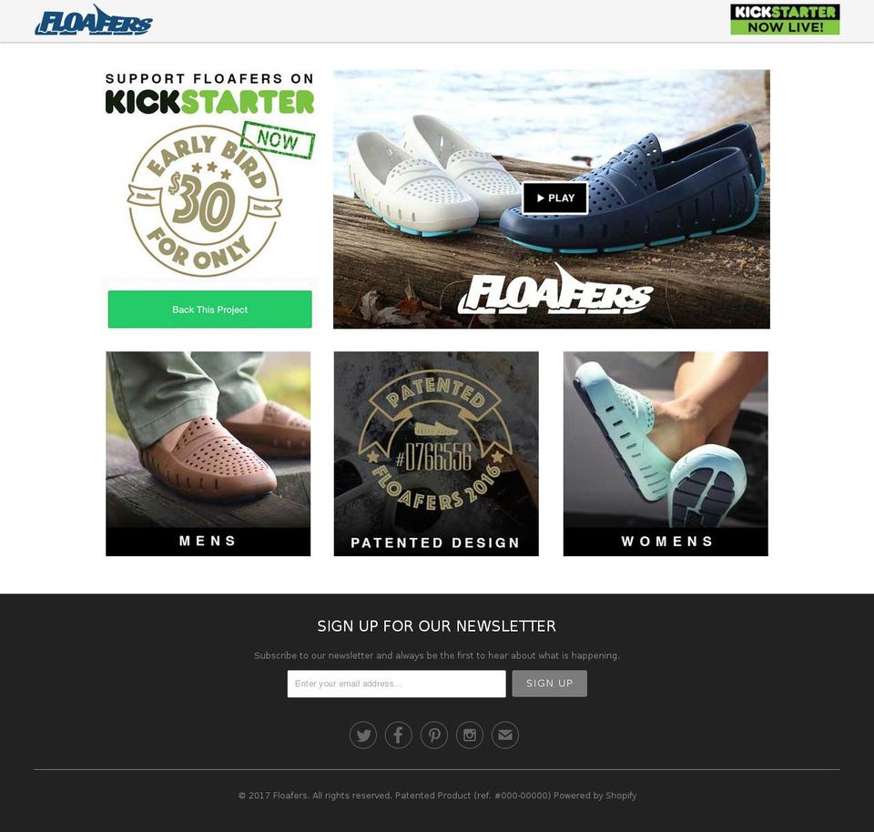 floafers.com shopify website screenshot