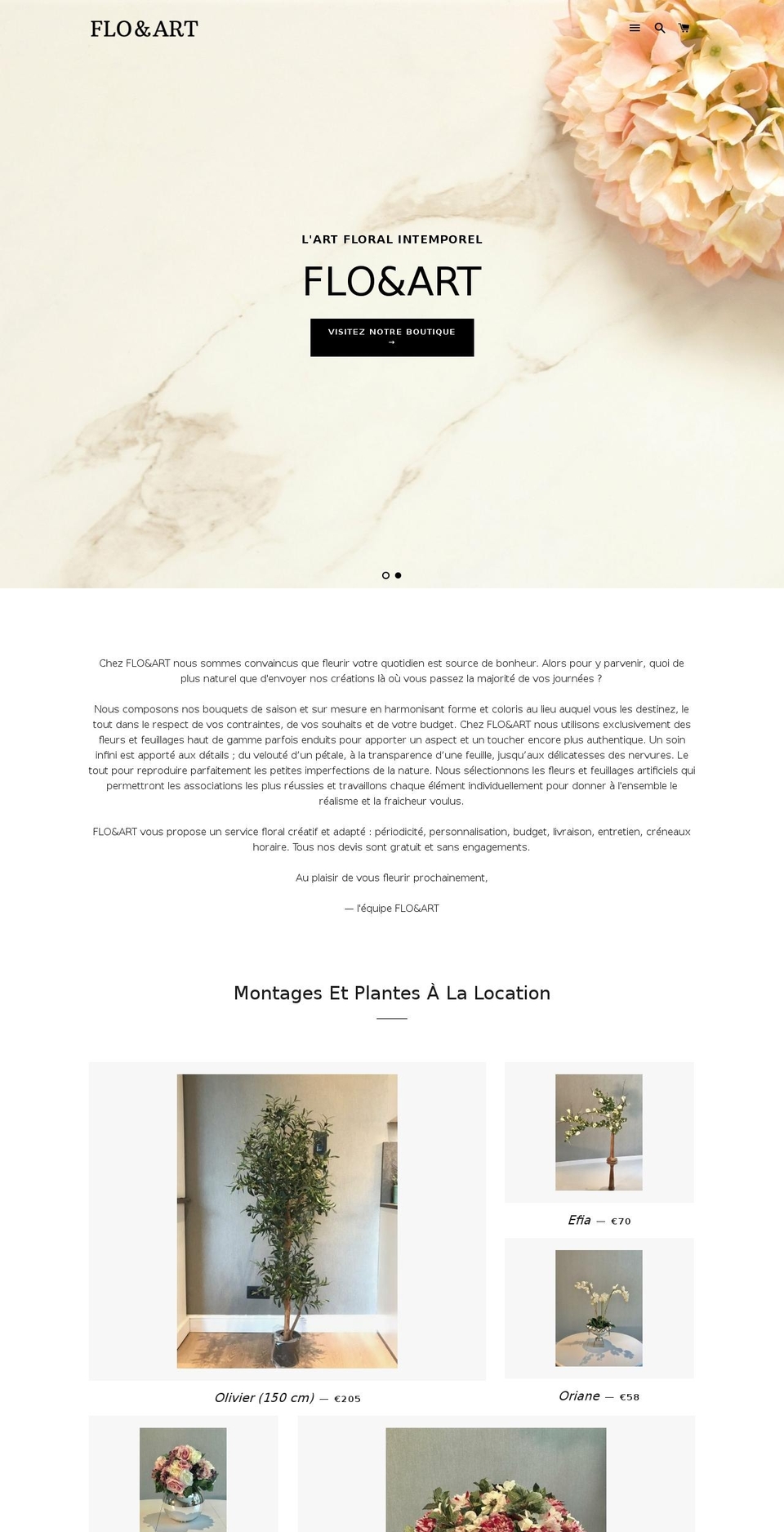 floandart.com — Shopify storefront screenshot