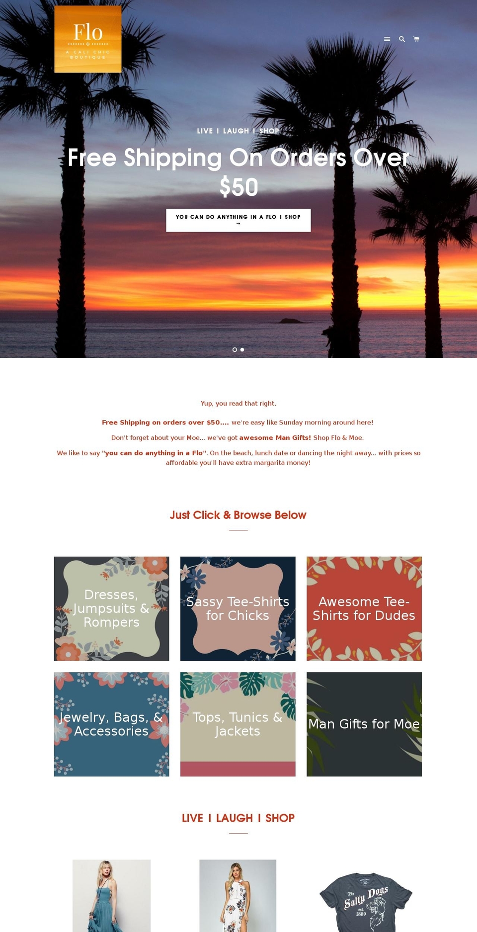 floandmoe.com — Shopify storefront screenshot