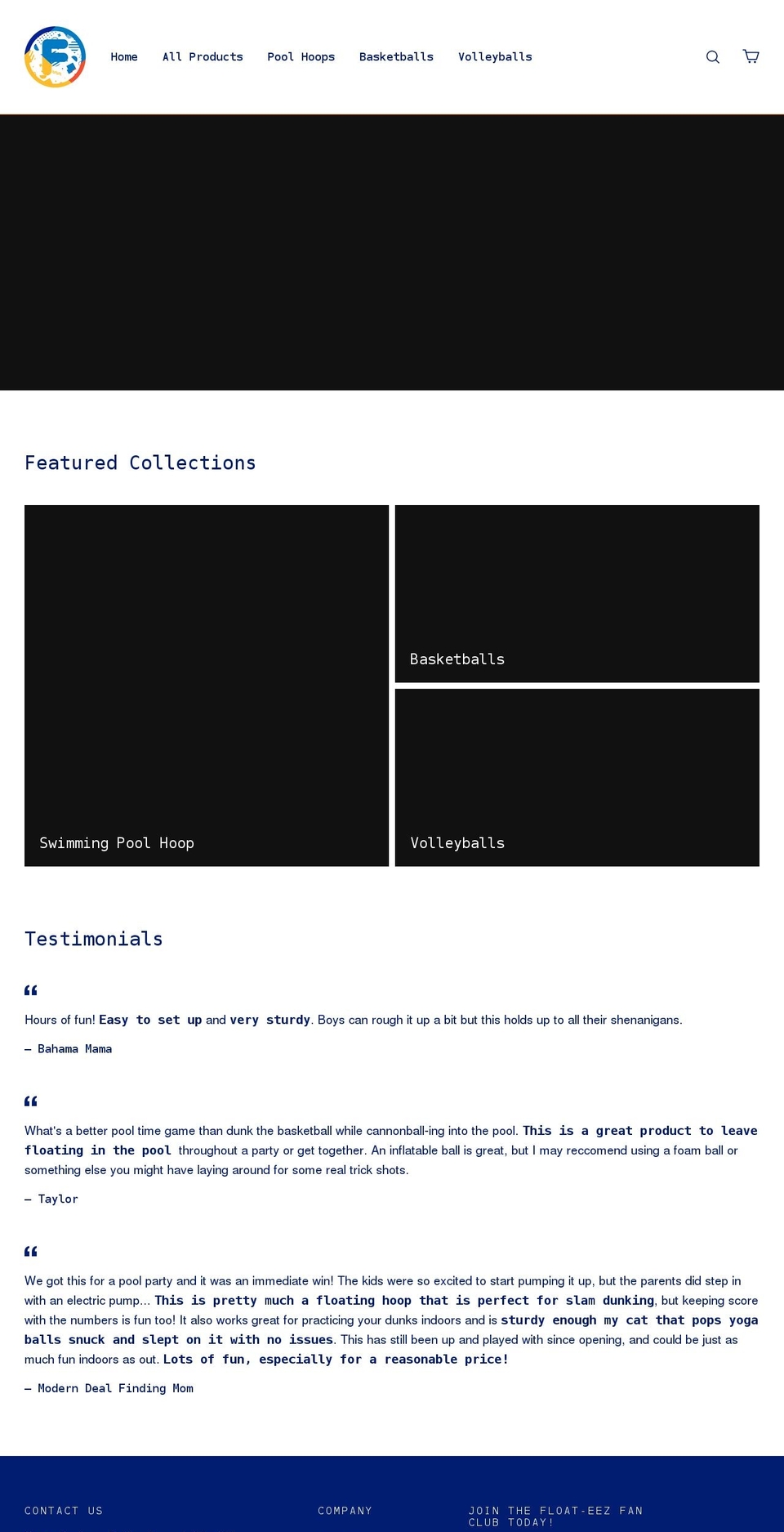 float-eez.com shopify website screenshot