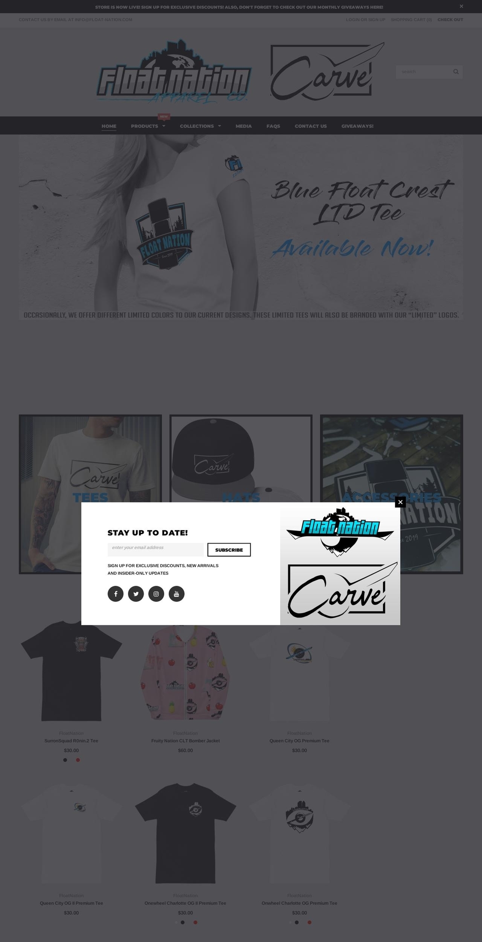float-nation.com shopify website screenshot