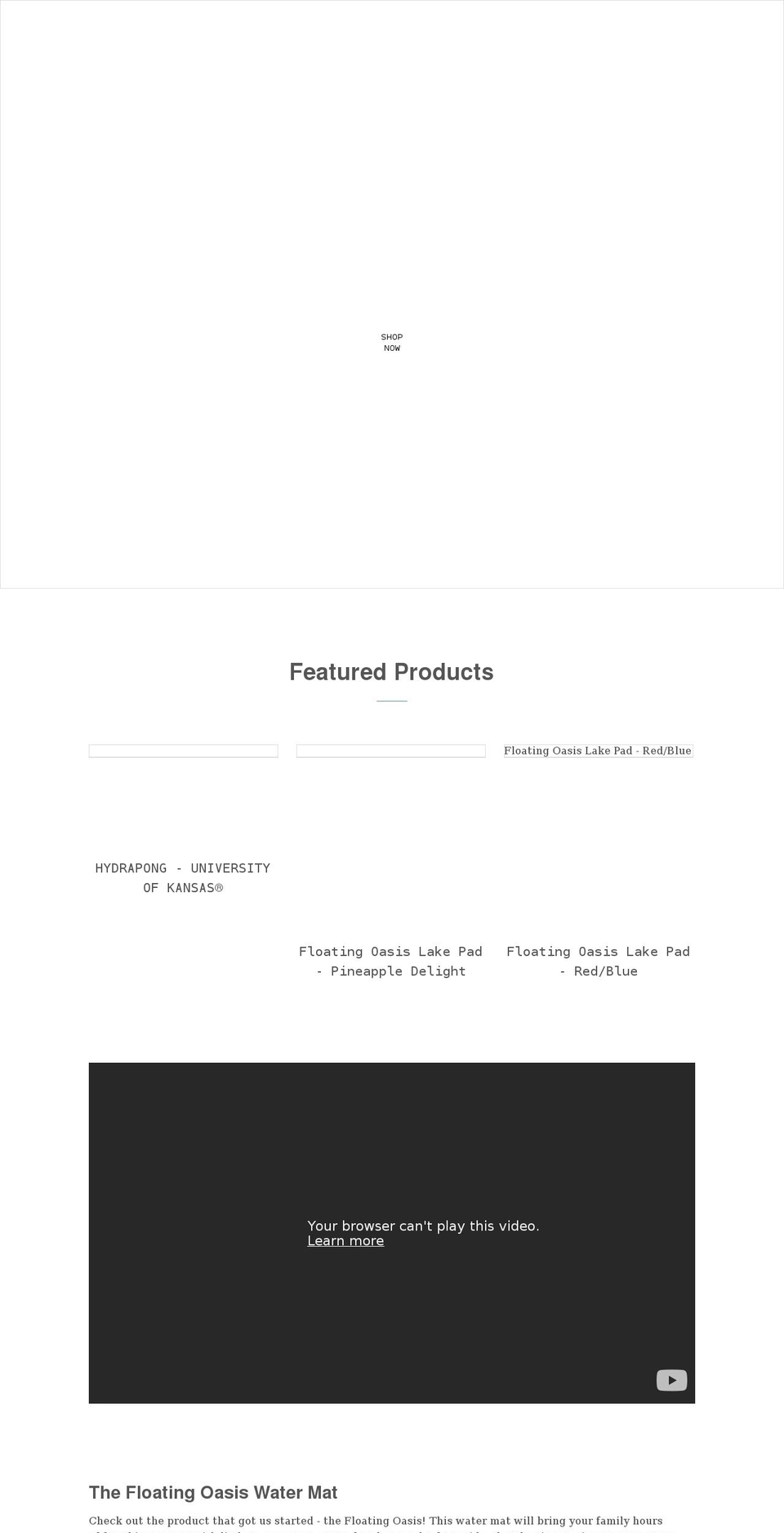 floatationiq.com shopify website screenshot