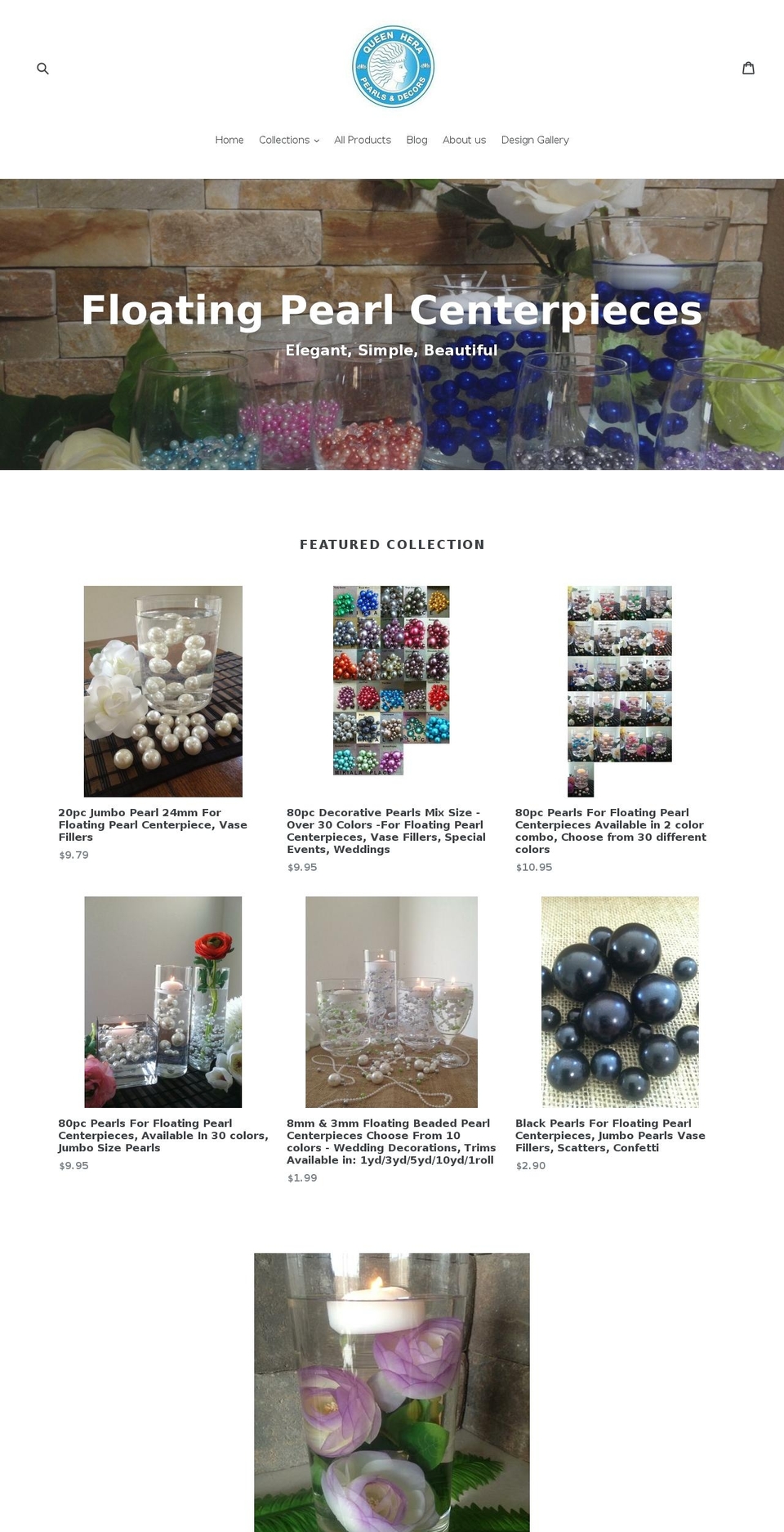floatingpearls.com shopify website screenshot