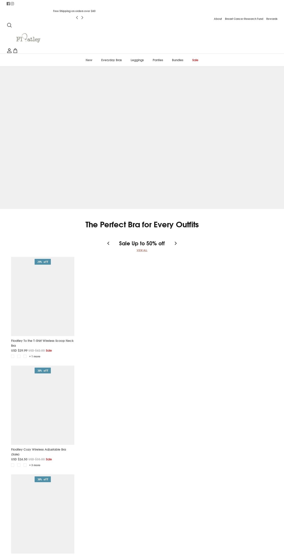 floatley.com shopify website screenshot