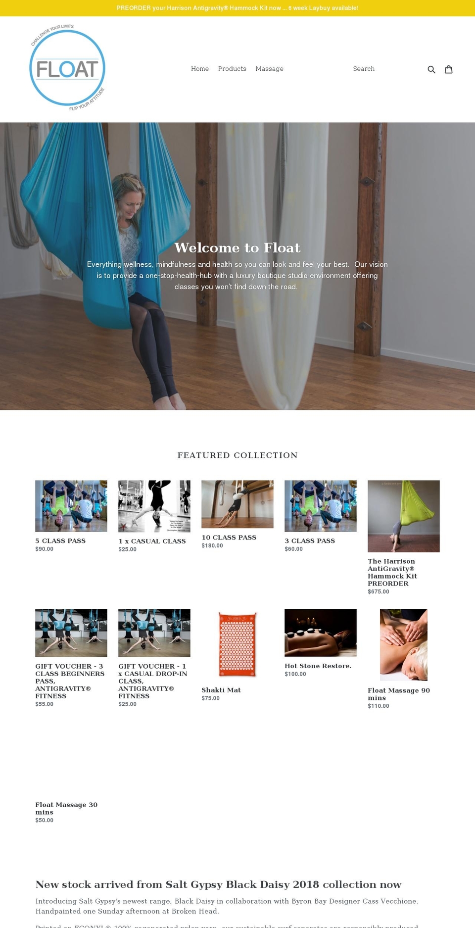 floatshop.online shopify website screenshot