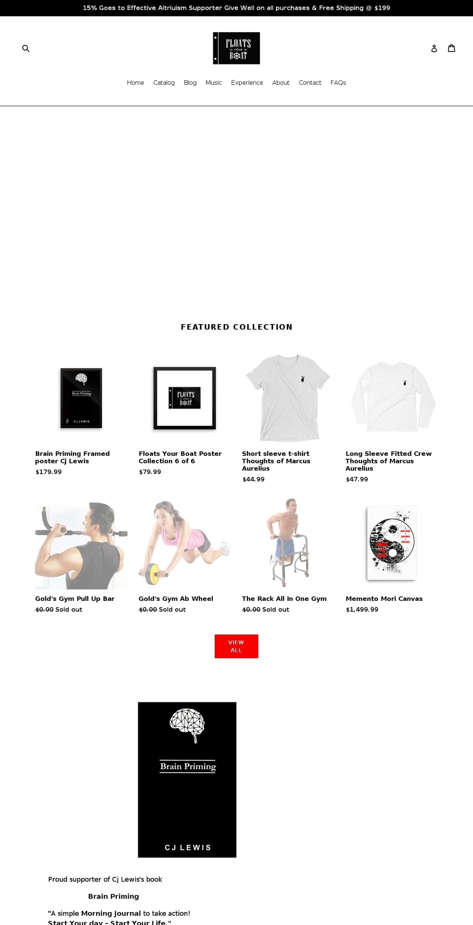 floatsyourboats.com — Shopify storefront screenshot