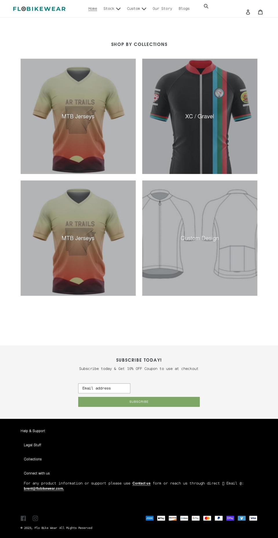flobikewear.com shopify website screenshot