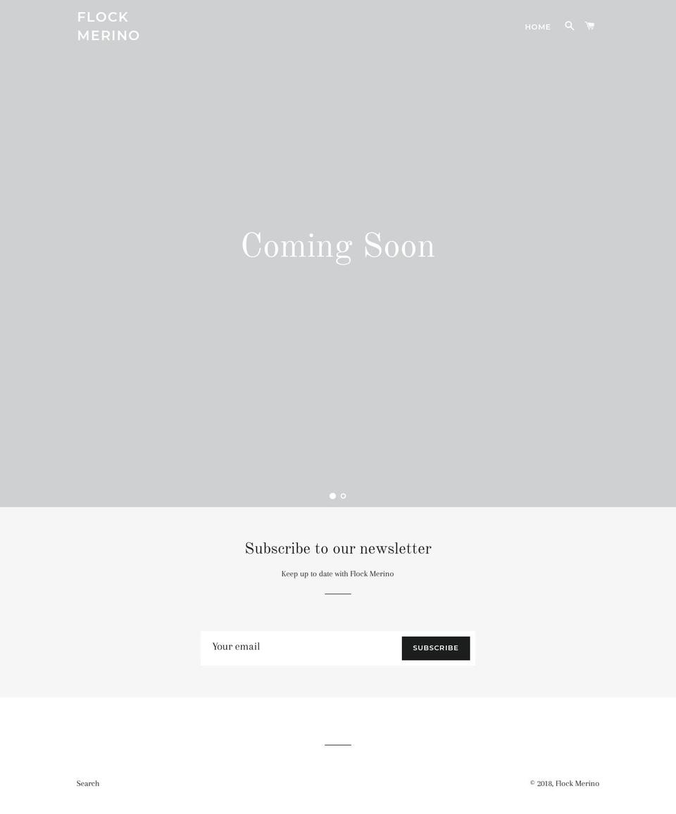 flockmerino.com — Shopify storefront screenshot