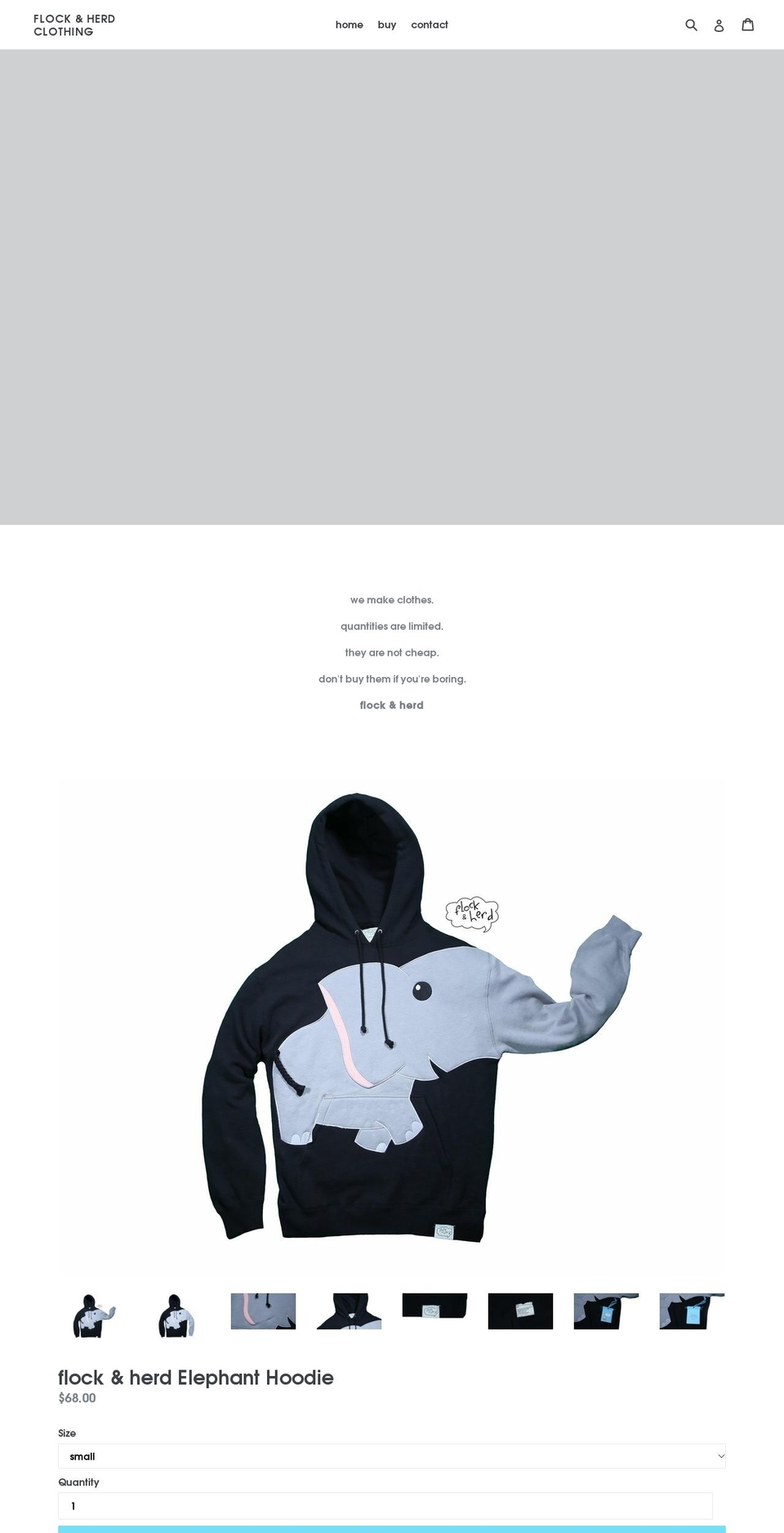 flocknherd.com shopify website screenshot