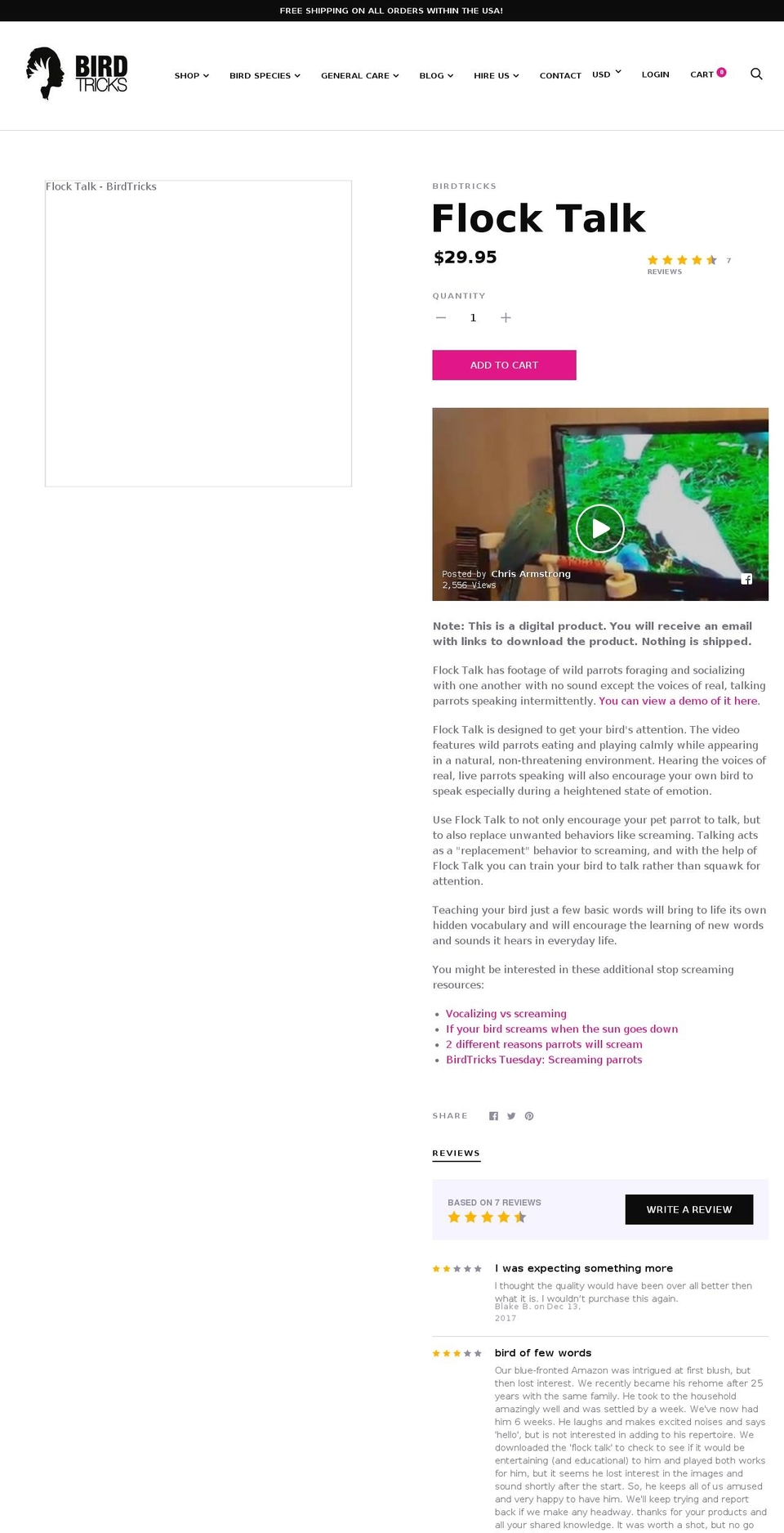 flocktalk.com shopify website screenshot