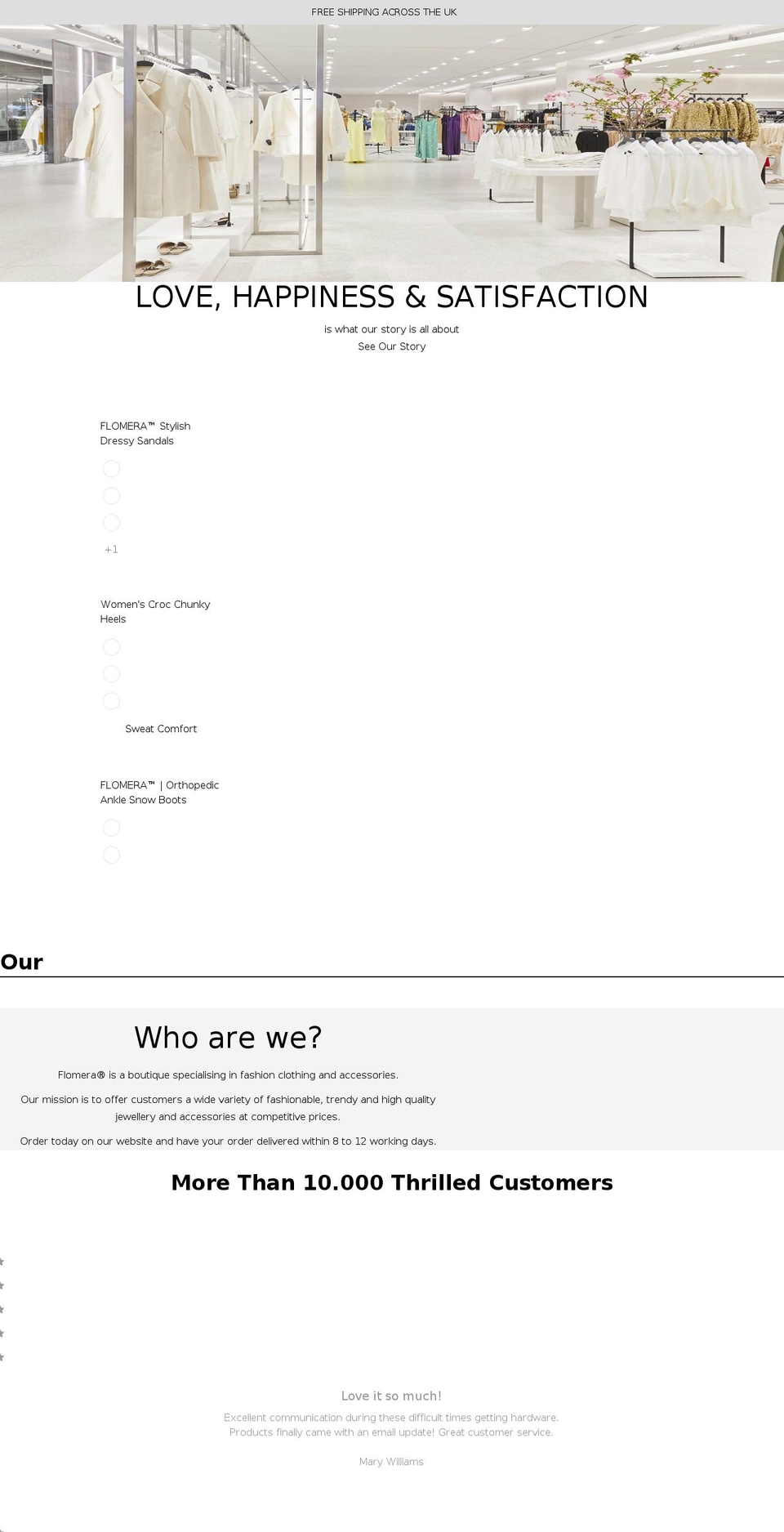 flomera.com shopify website screenshot