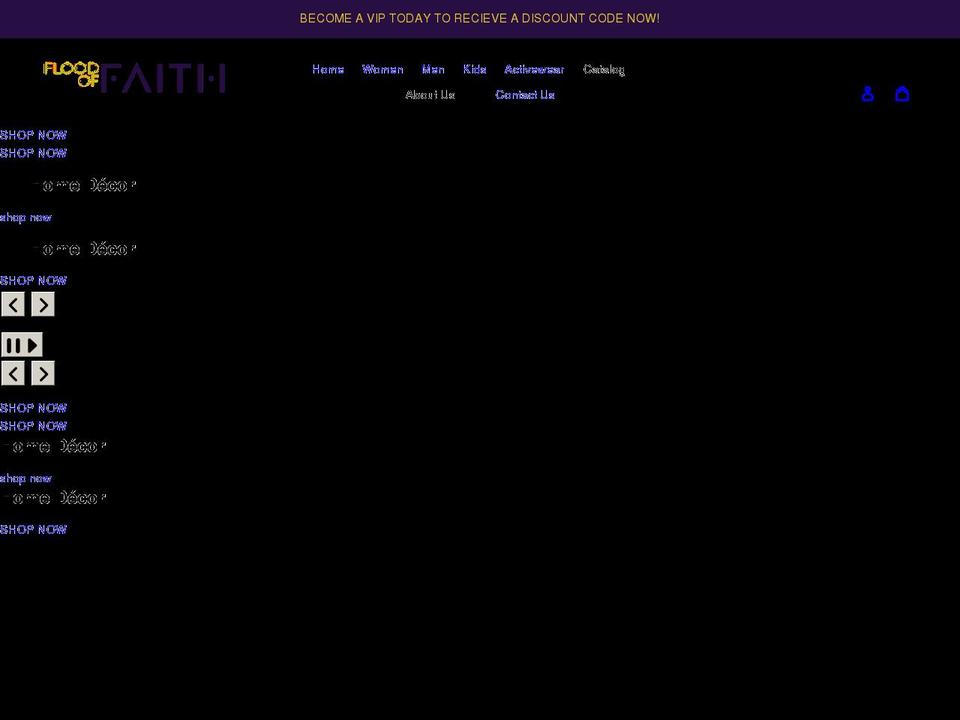 floodoffaith.com shopify website screenshot