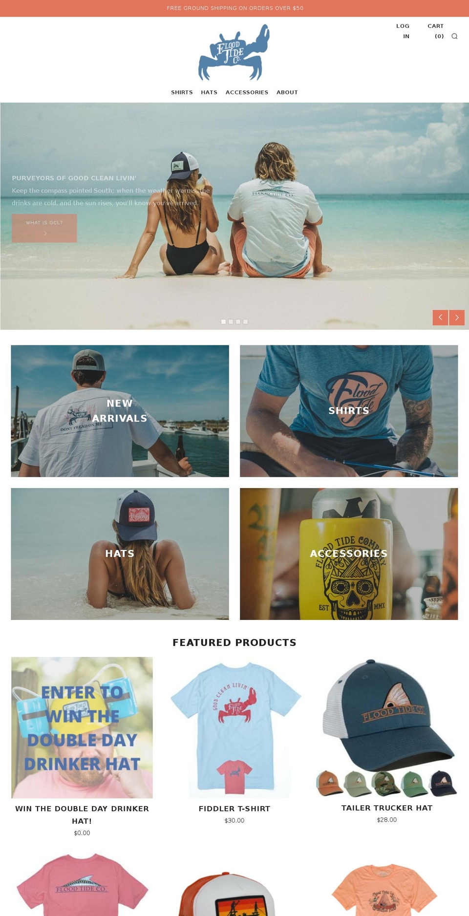 floodtideco.com shopify website screenshot