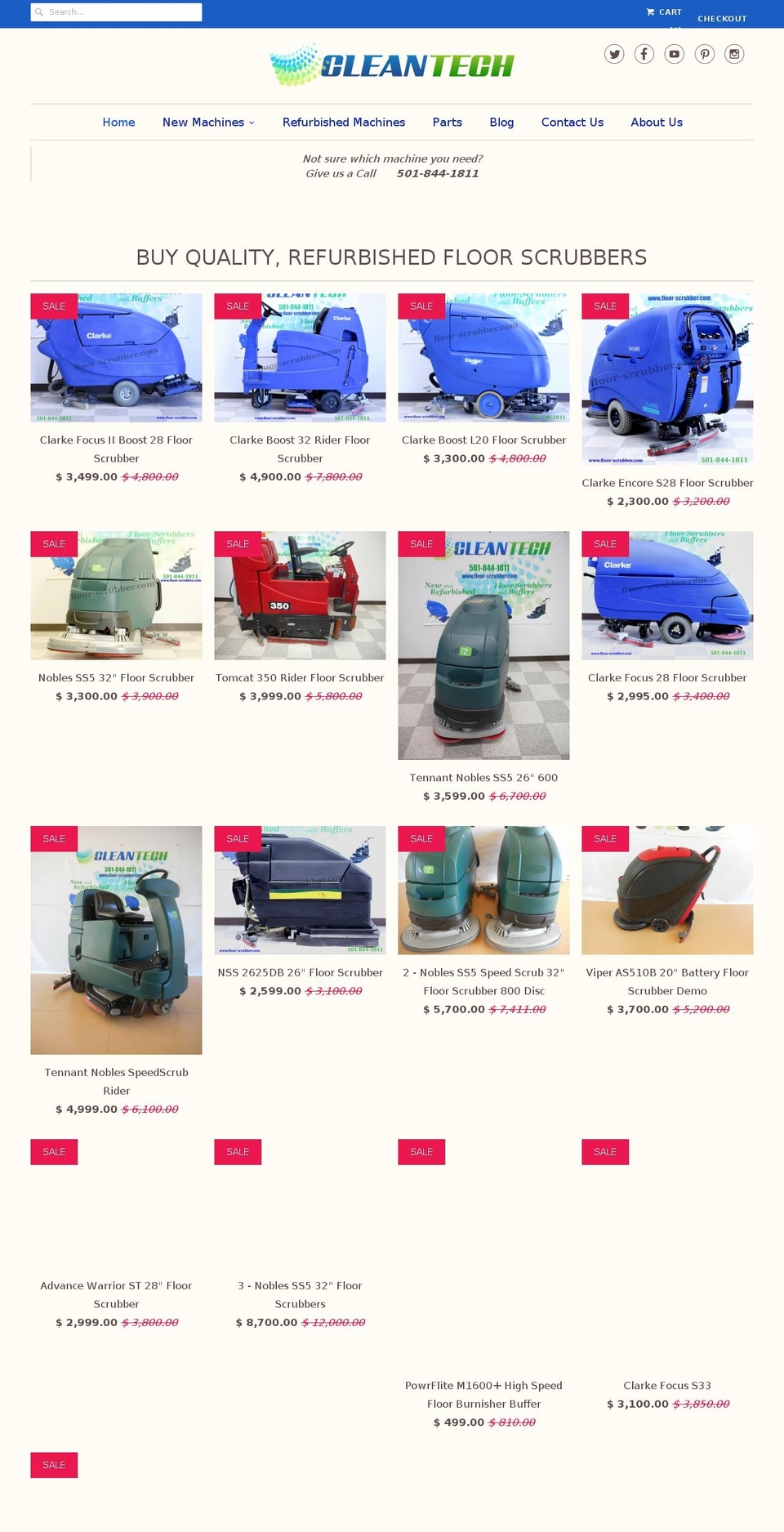 floor-scrubber.com shopify website screenshot