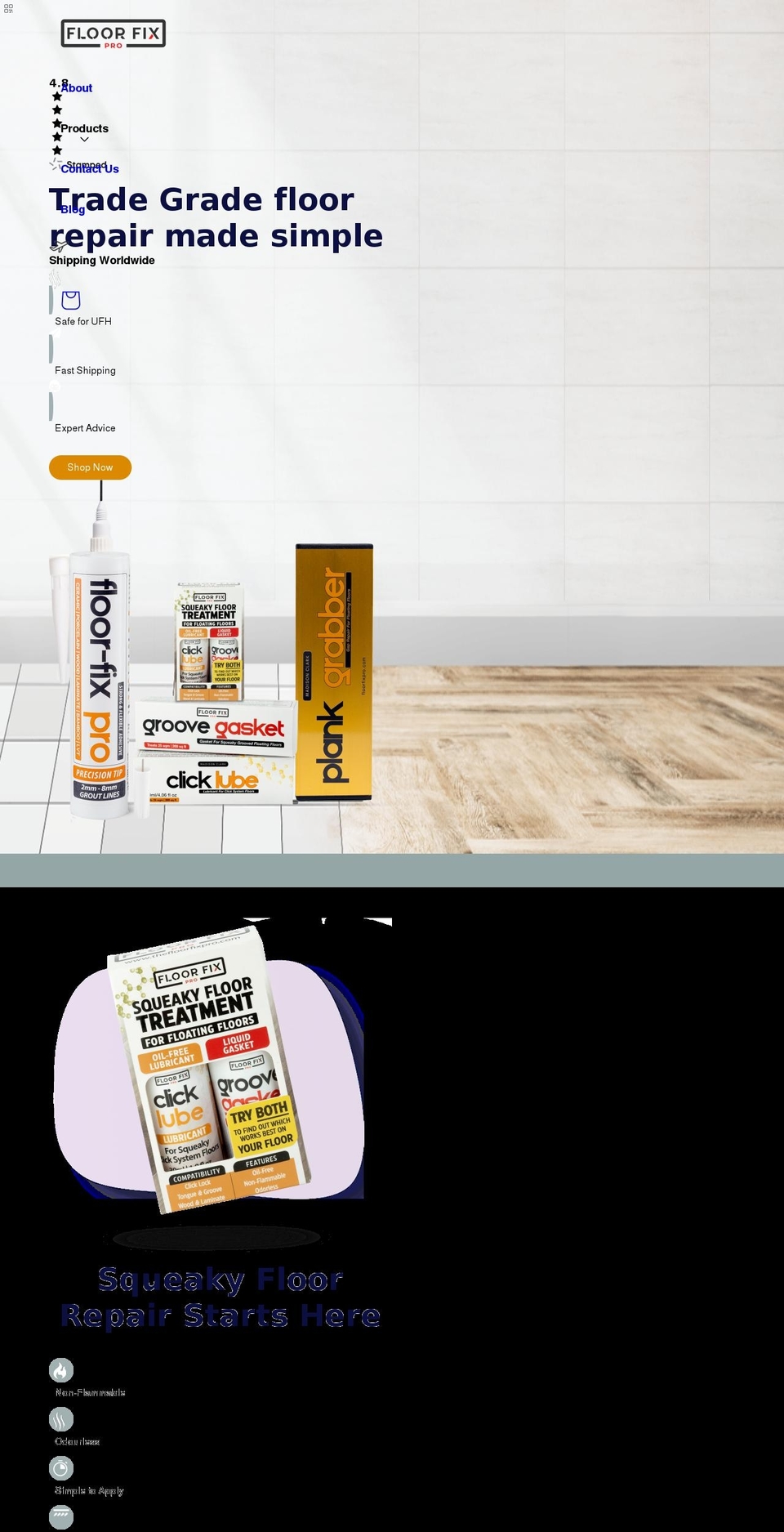 floorfixpro.com shopify website screenshot