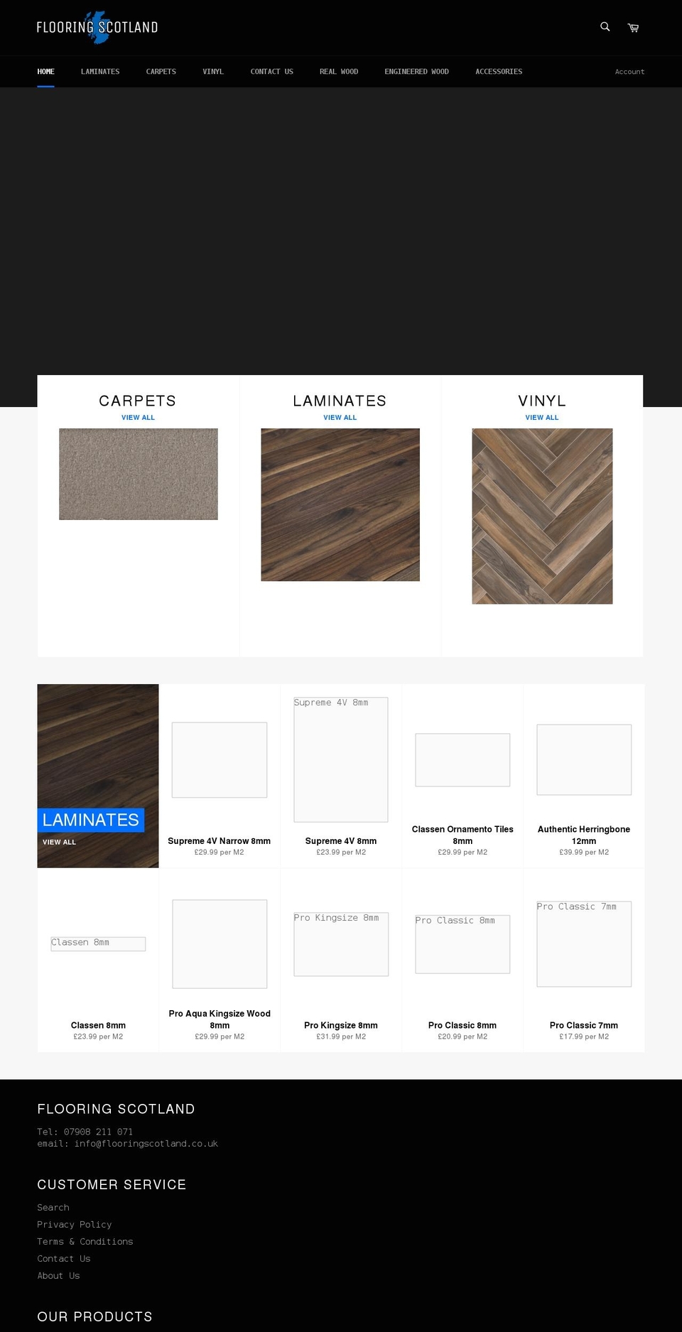 flooringscotland.co.uk shopify website screenshot