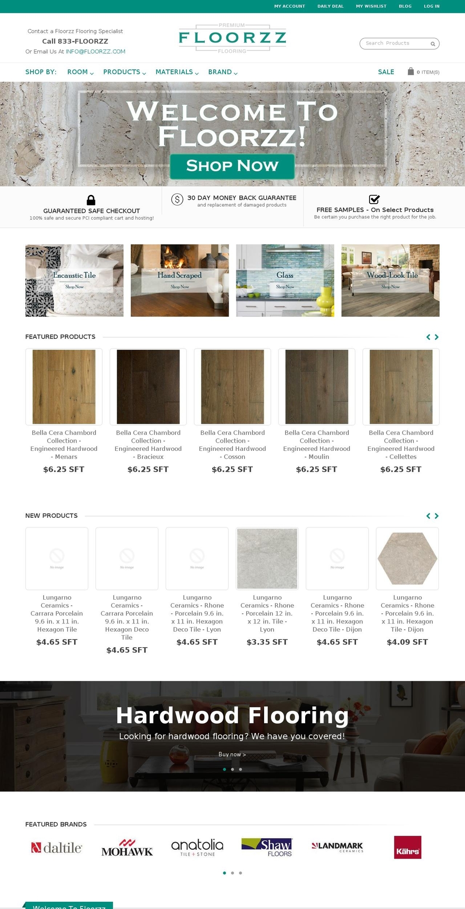 floorzz.com shopify website screenshot