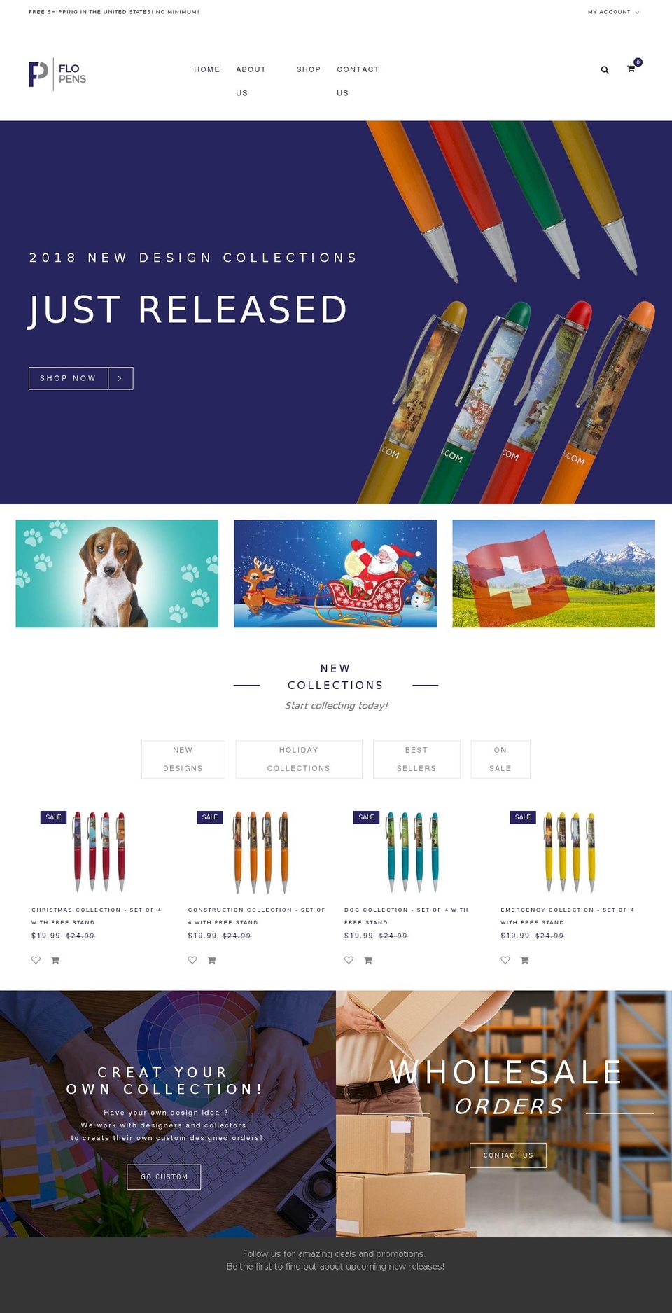 flopens.com shopify website screenshot