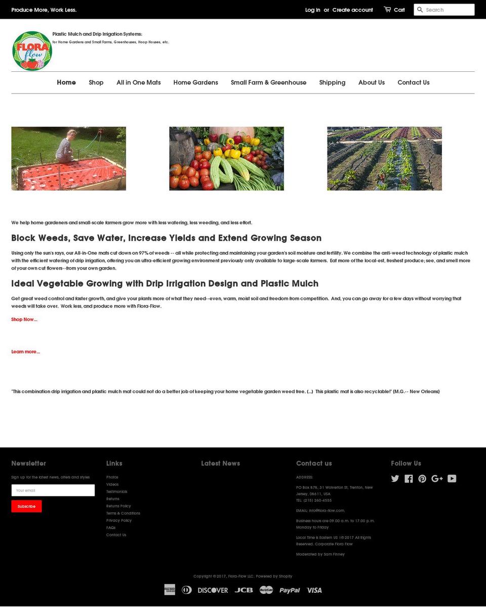 flora-flow.com shopify website screenshot