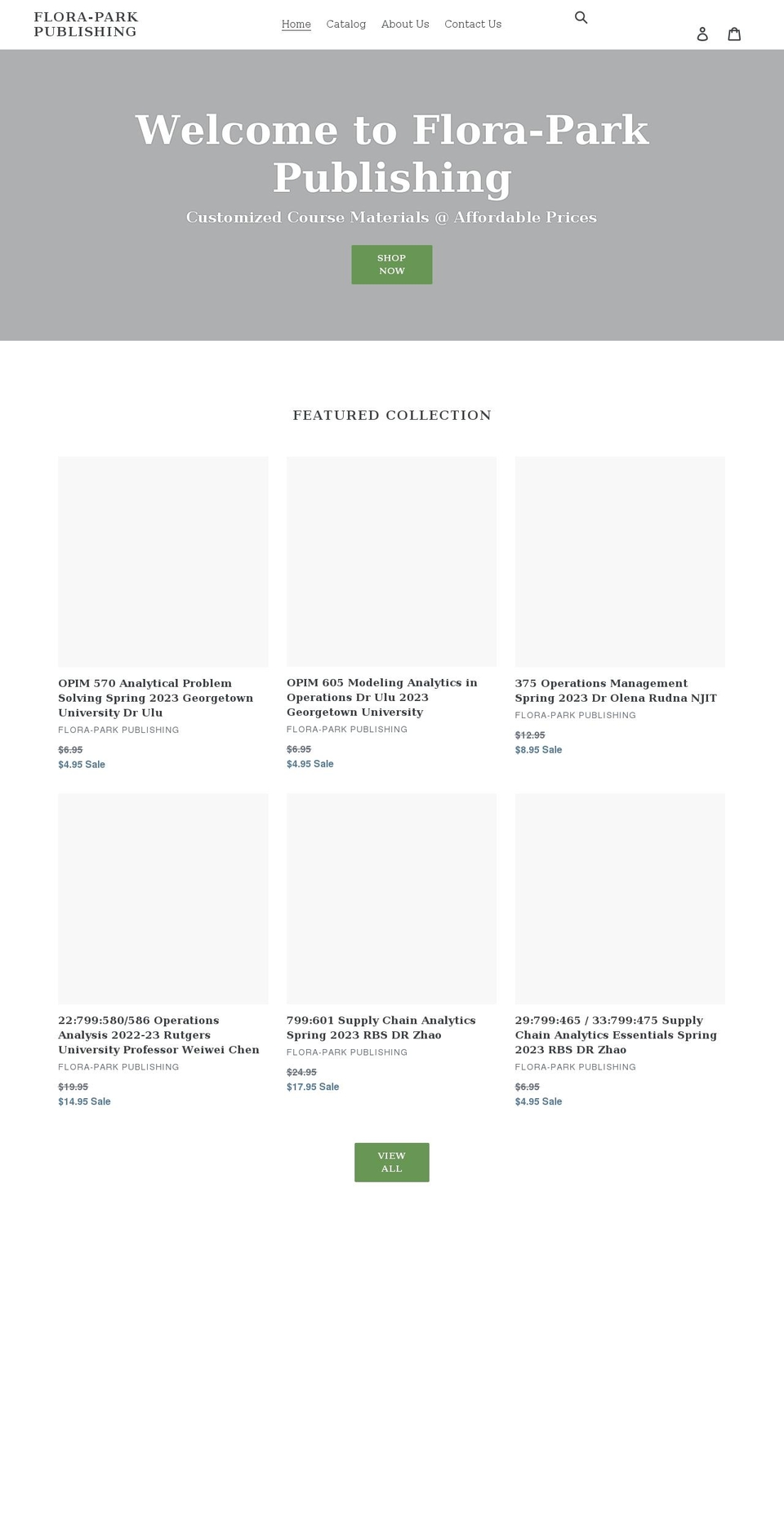 flora-park.com shopify website screenshot