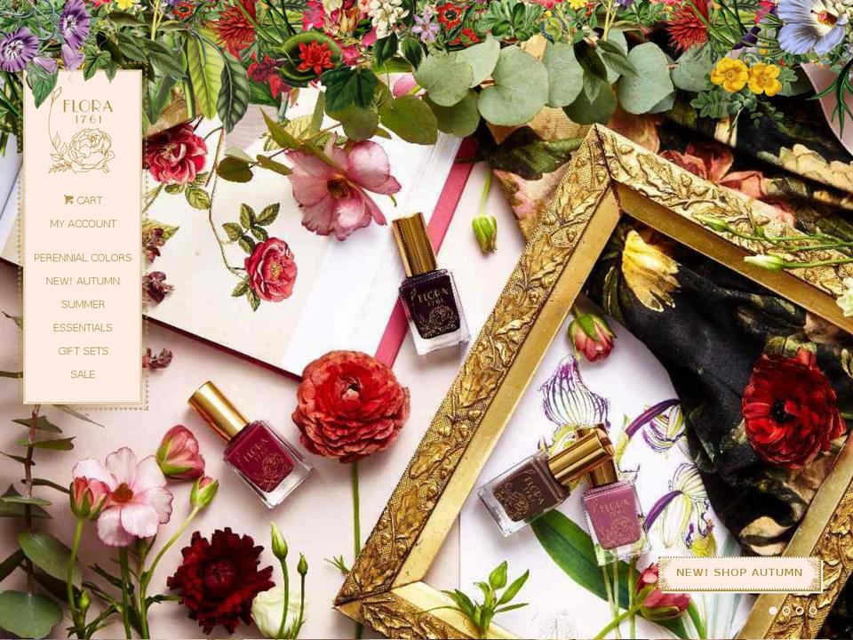 flora1761.com shopify website screenshot