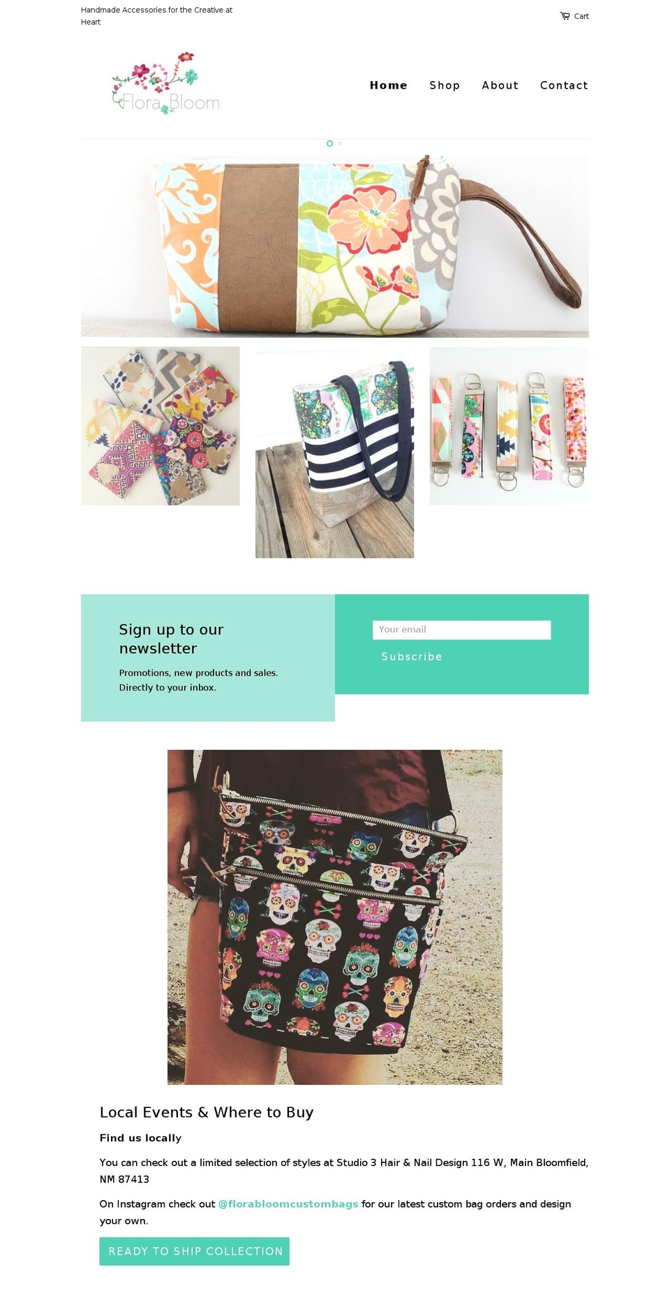 florabloomdesigns.com — Shopify storefront screenshot