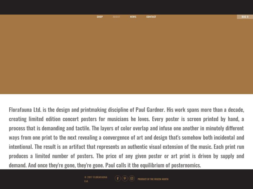 florafaunaltd.com — Shopify storefront screenshot