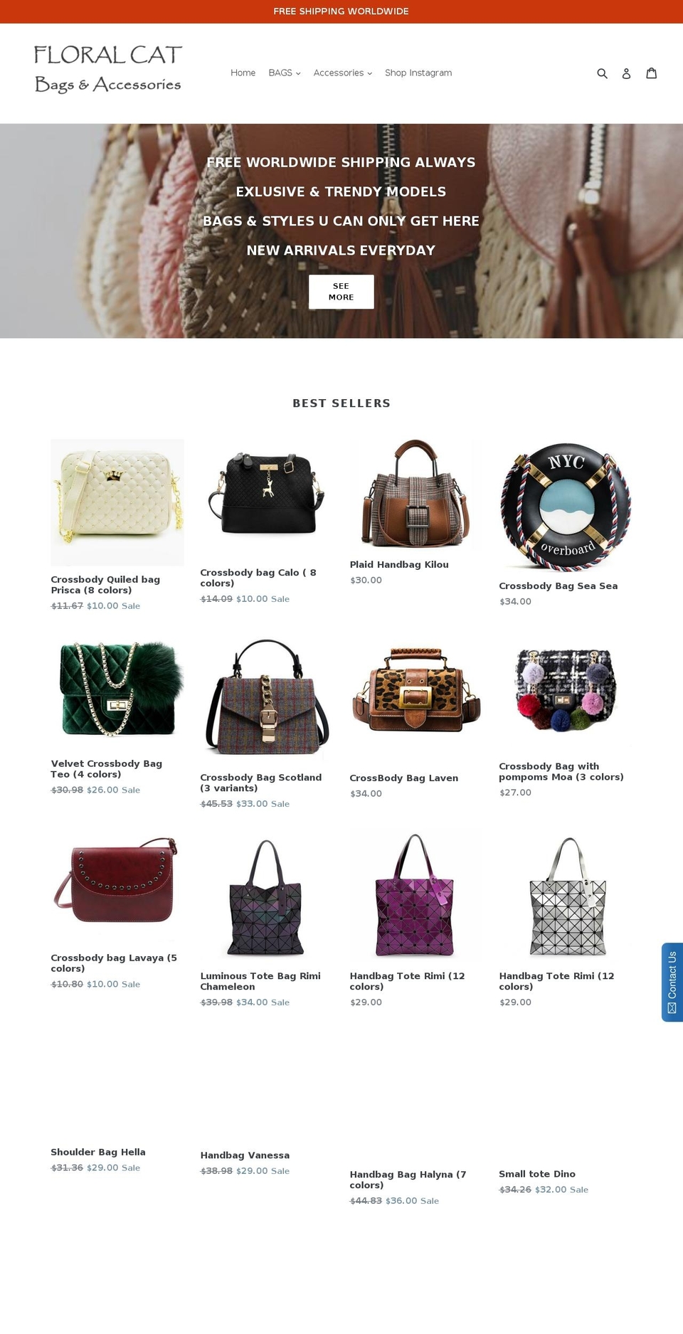 floralcat.com — Shopify storefront screenshot