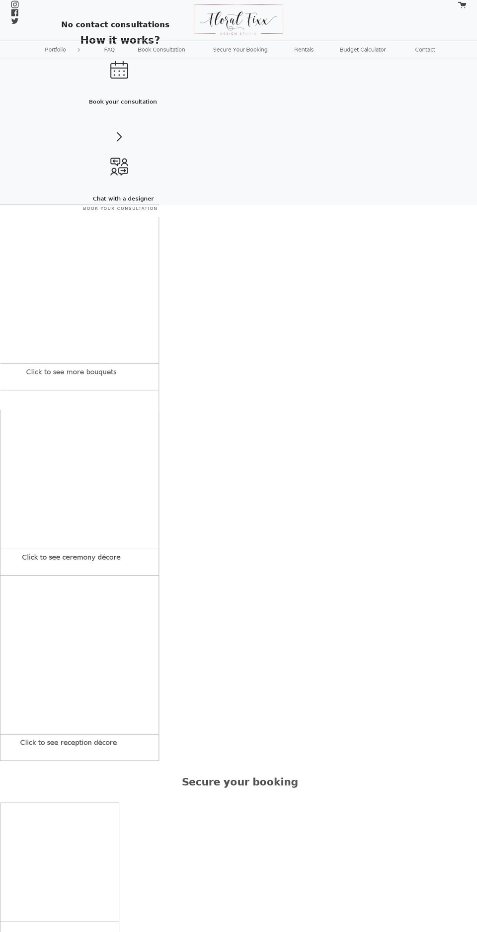 floralfixxweddings.com shopify website screenshot