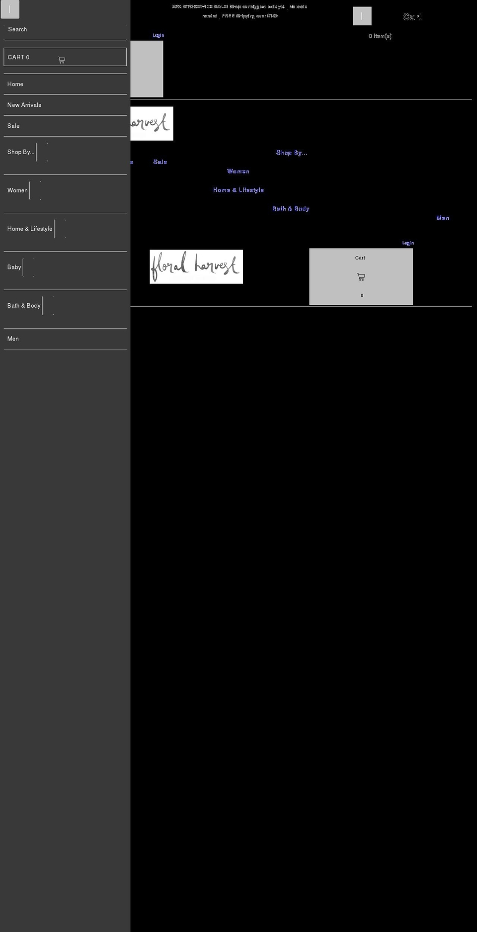 floralharvest.com.au shopify website screenshot