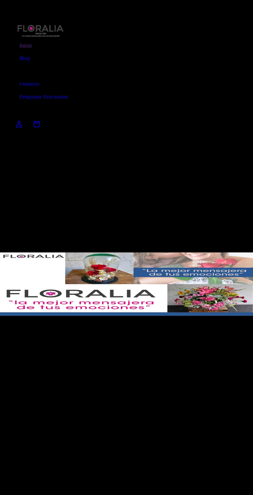 floralia.com.mx shopify website screenshot