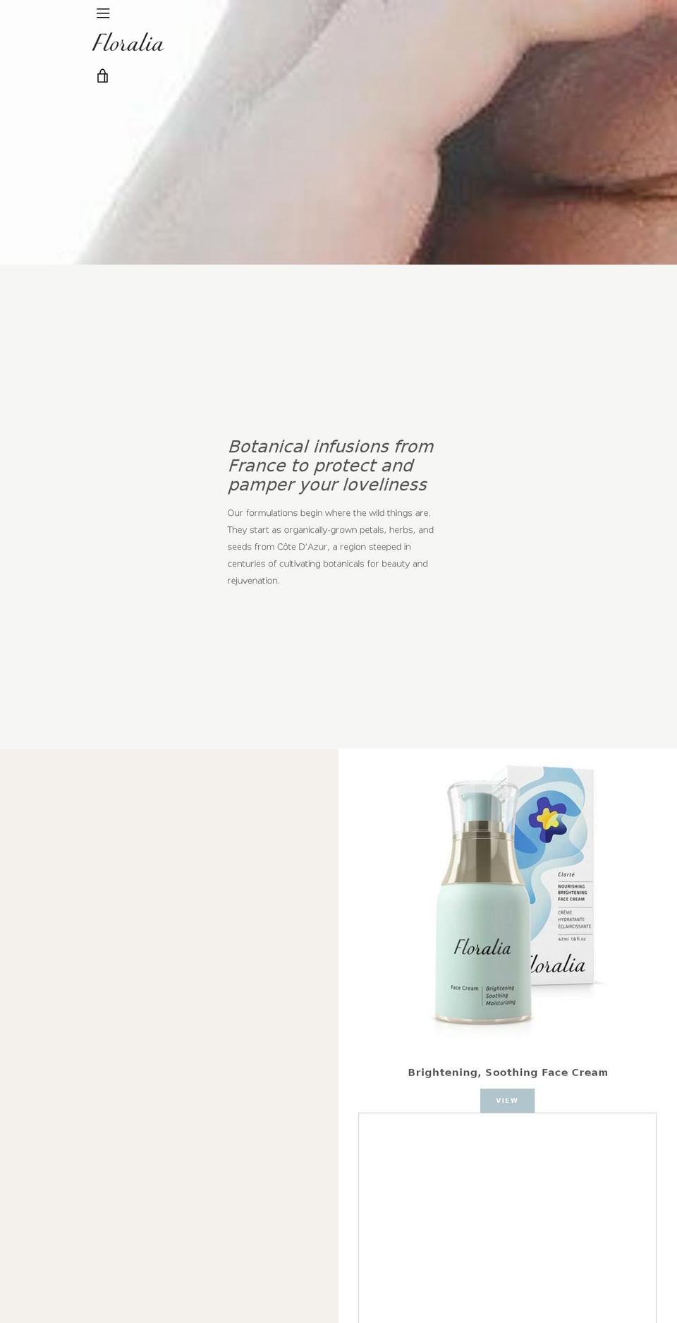 floraliaorganics.com — Shopify storefront screenshot