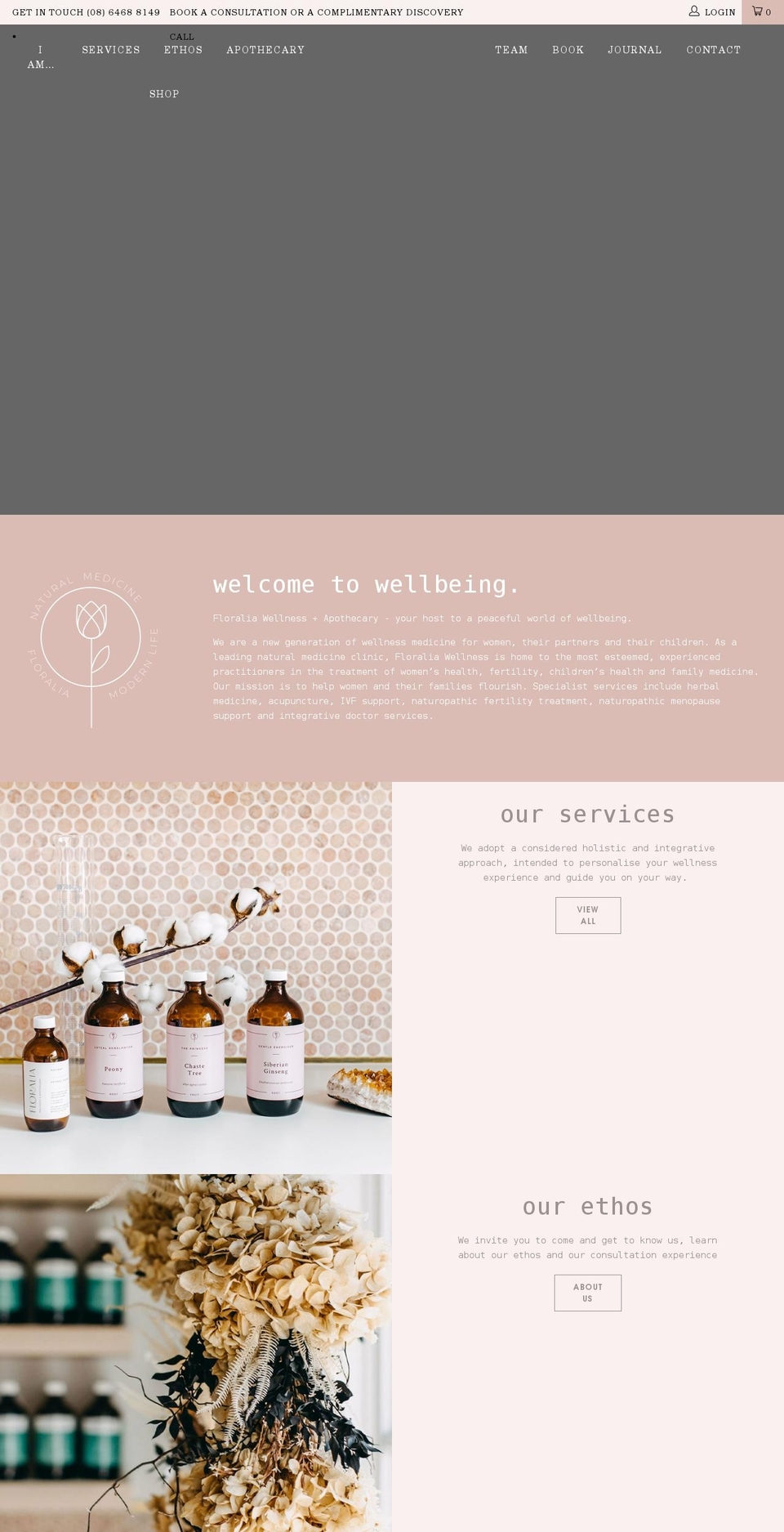 floraliawellness.com.au shopify website screenshot