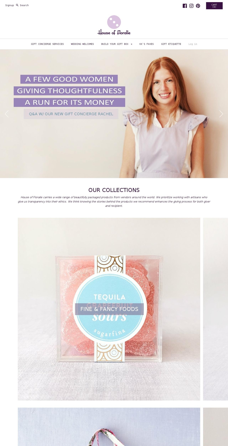 floralie.com shopify website screenshot