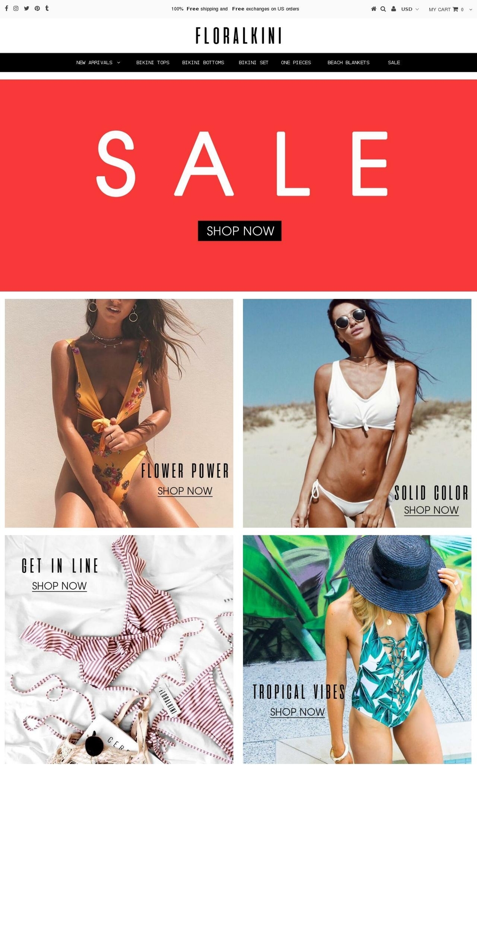 floralkini.com shopify website screenshot