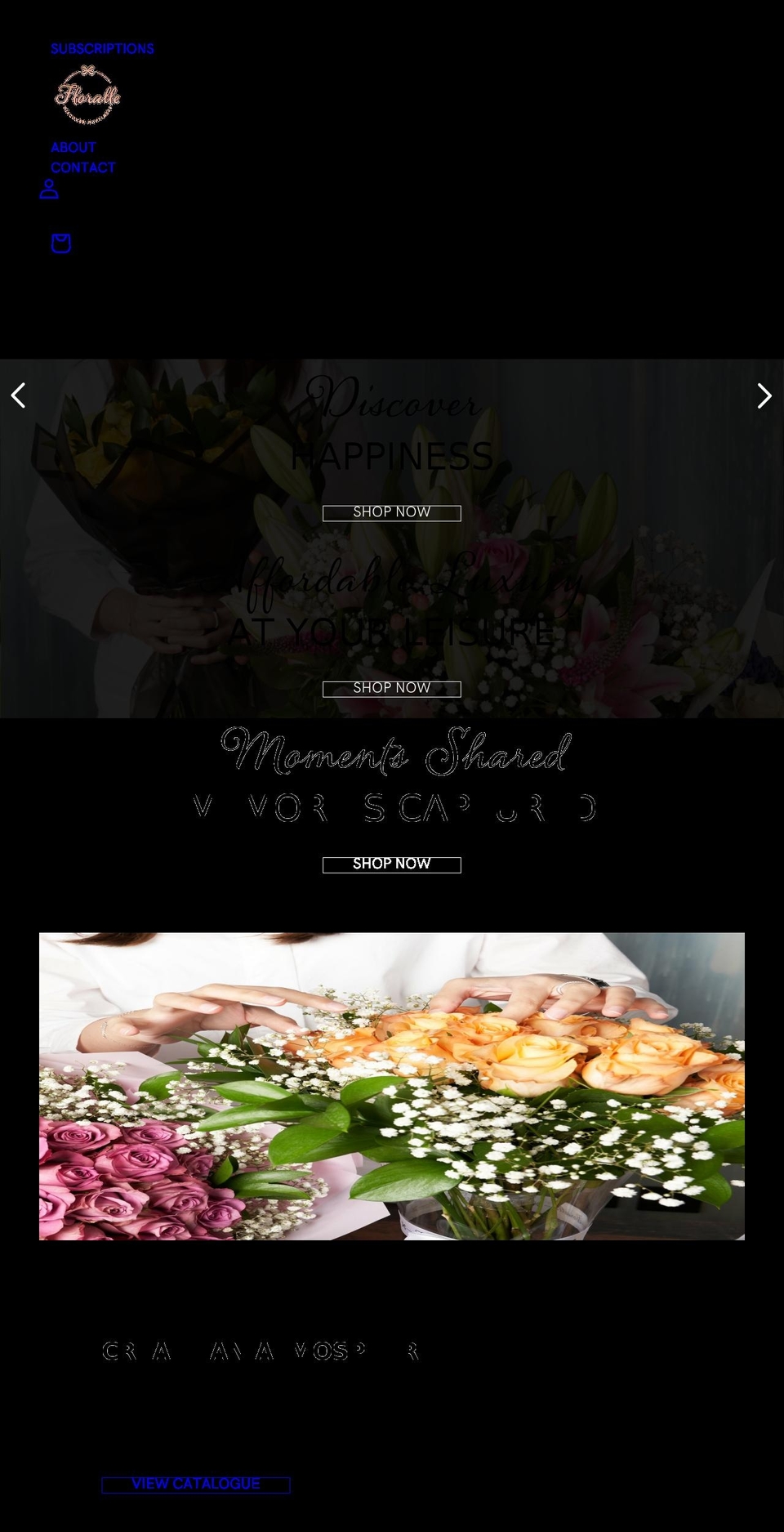 floralle.com shopify website screenshot