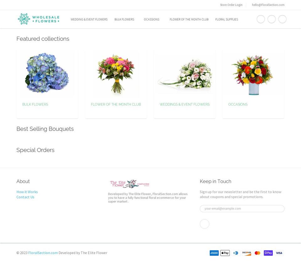 floralsection.com — Shopify storefront screenshot