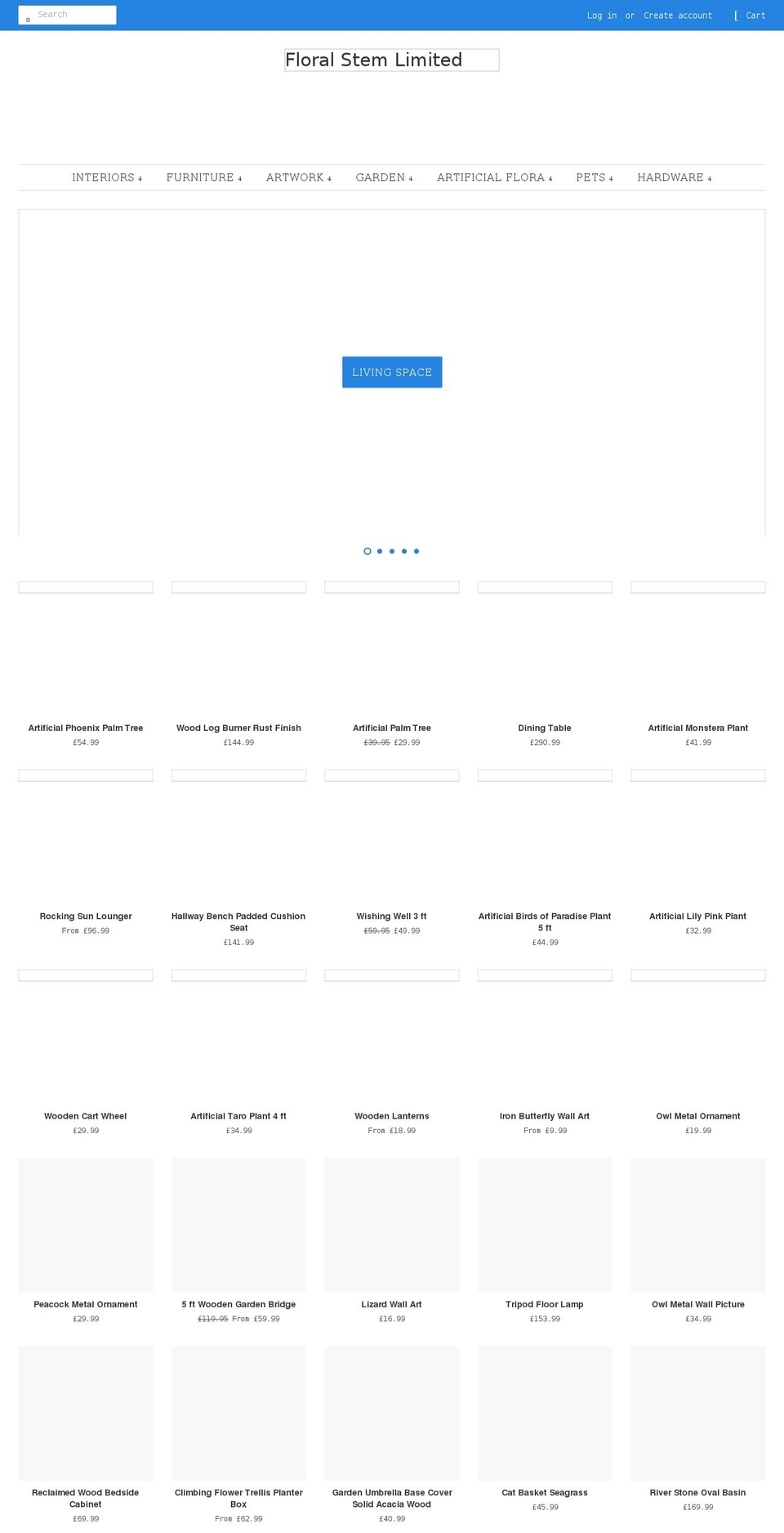 floralstem.com shopify website screenshot