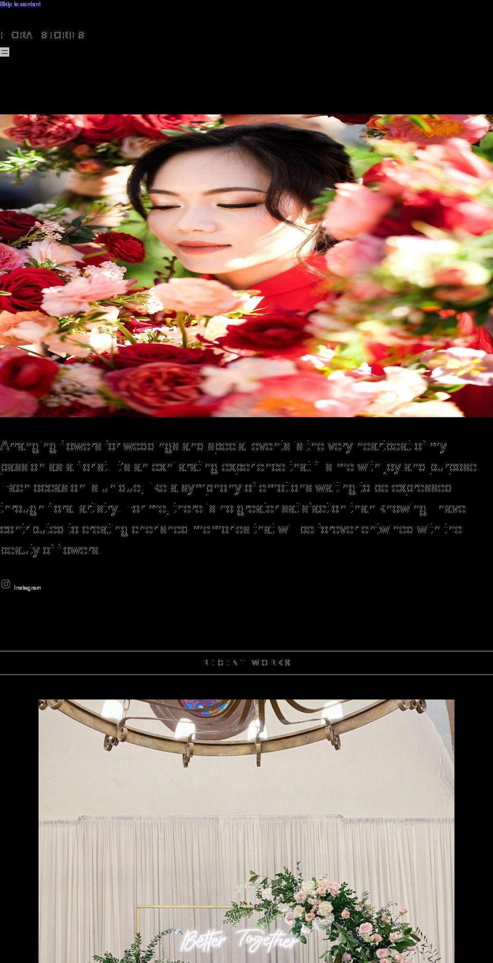 floralstories.net shopify website screenshot